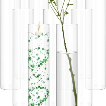 Clear Glass Cylinder Vase for Flowers, Centerpieces and Events
