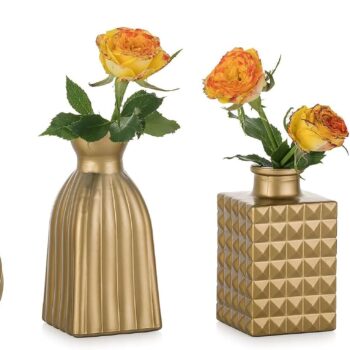 Gold Glass Vase: Vintage Mini Vase, Perfect for Center Decoration