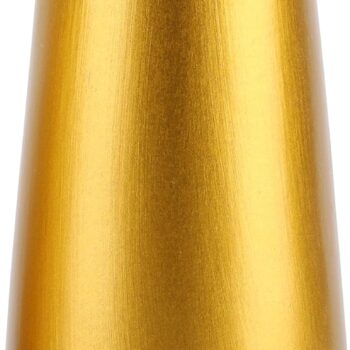 12 Gold Cylindrical Vases, 5.1-inch Tall Metal Vases for Wedding Table Setting